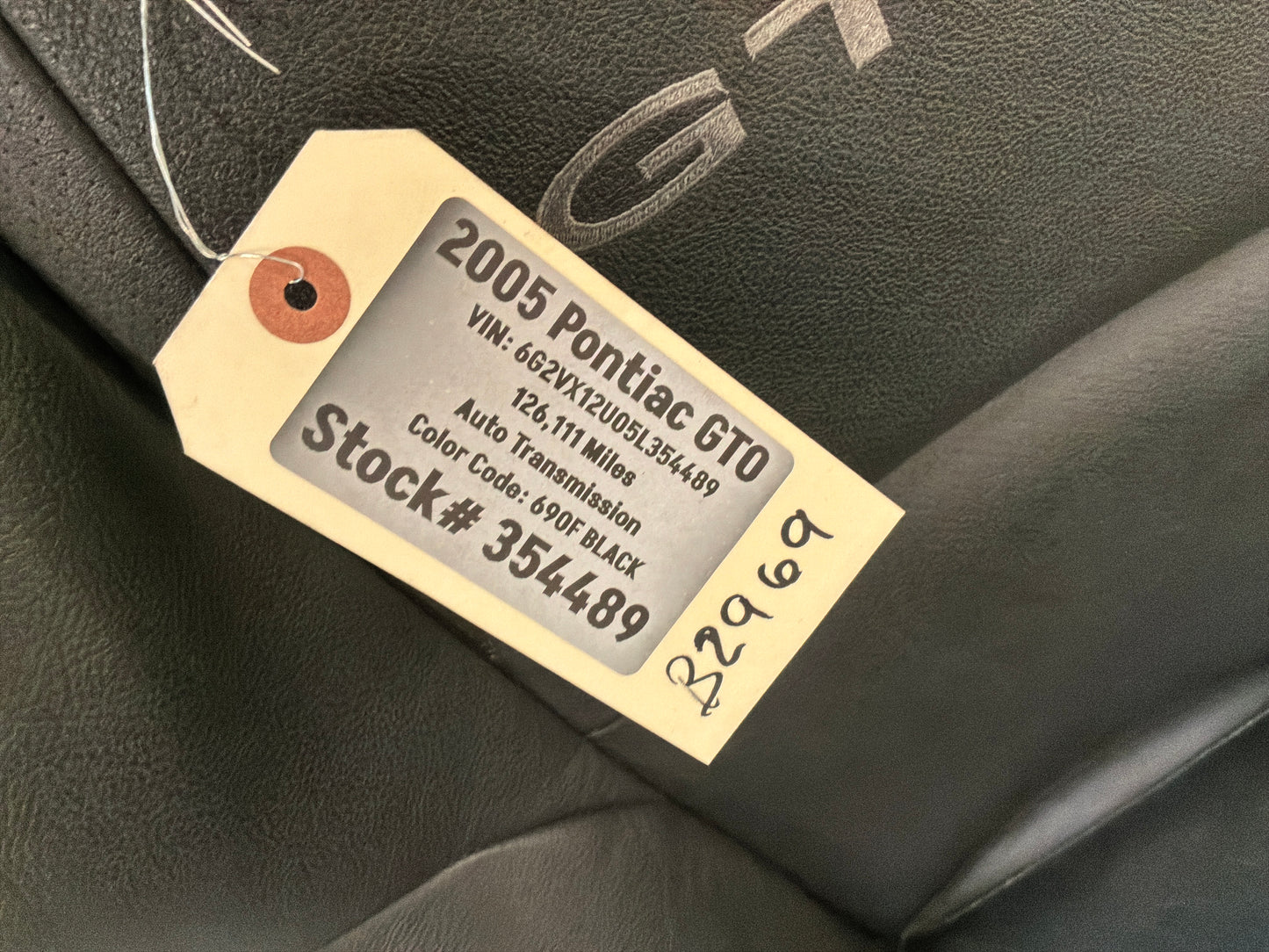 2005 Pontiac GTO Black Leather Front and Rear Seats Set OEM