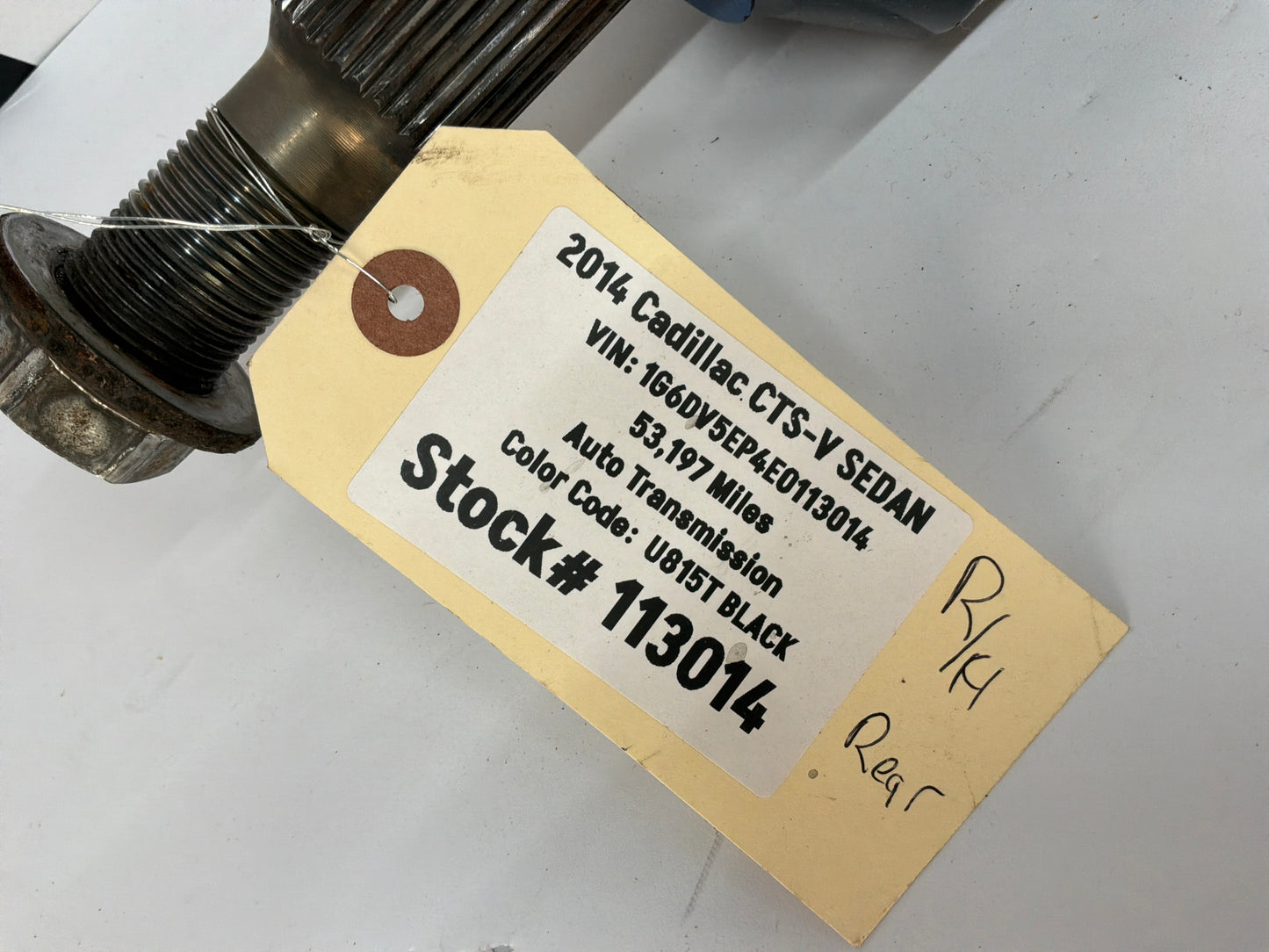 2014 Cadillac CTS-V Sedan RH Passenger Rear Axle CV Half Shaft OEM