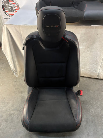 2013 Chevy Camaro ZL1 Seats Fronts & Rears Recaro Leather and Suede OEM