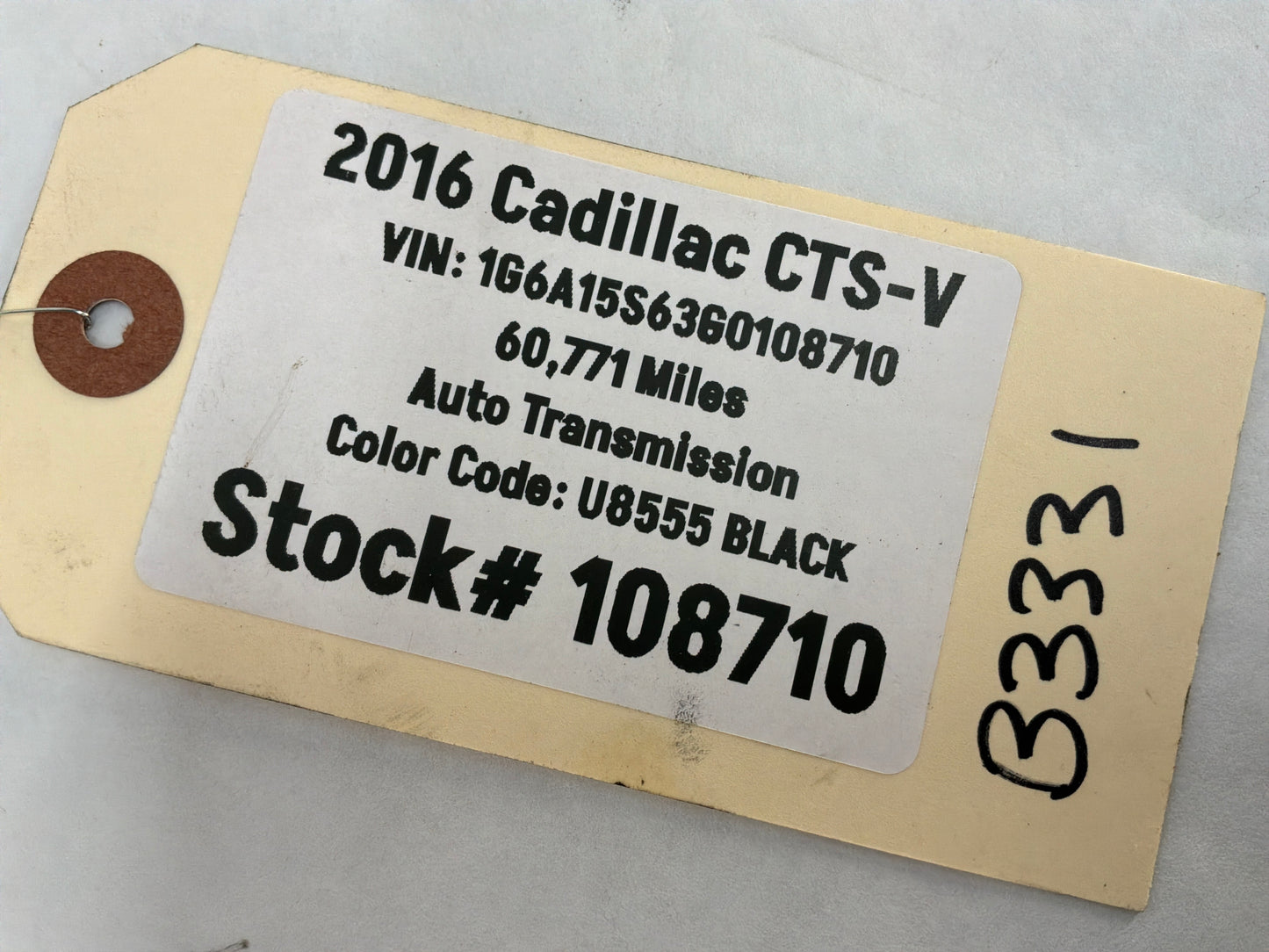2016 Cadillac CTS-V LH Driver Hood Hinge OEM