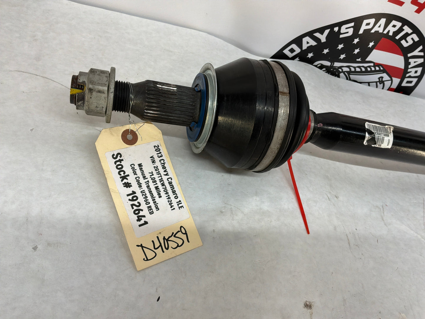 2013 Chevy Camaro 1LE RH Passenger CV Axle Half Shaft OEM