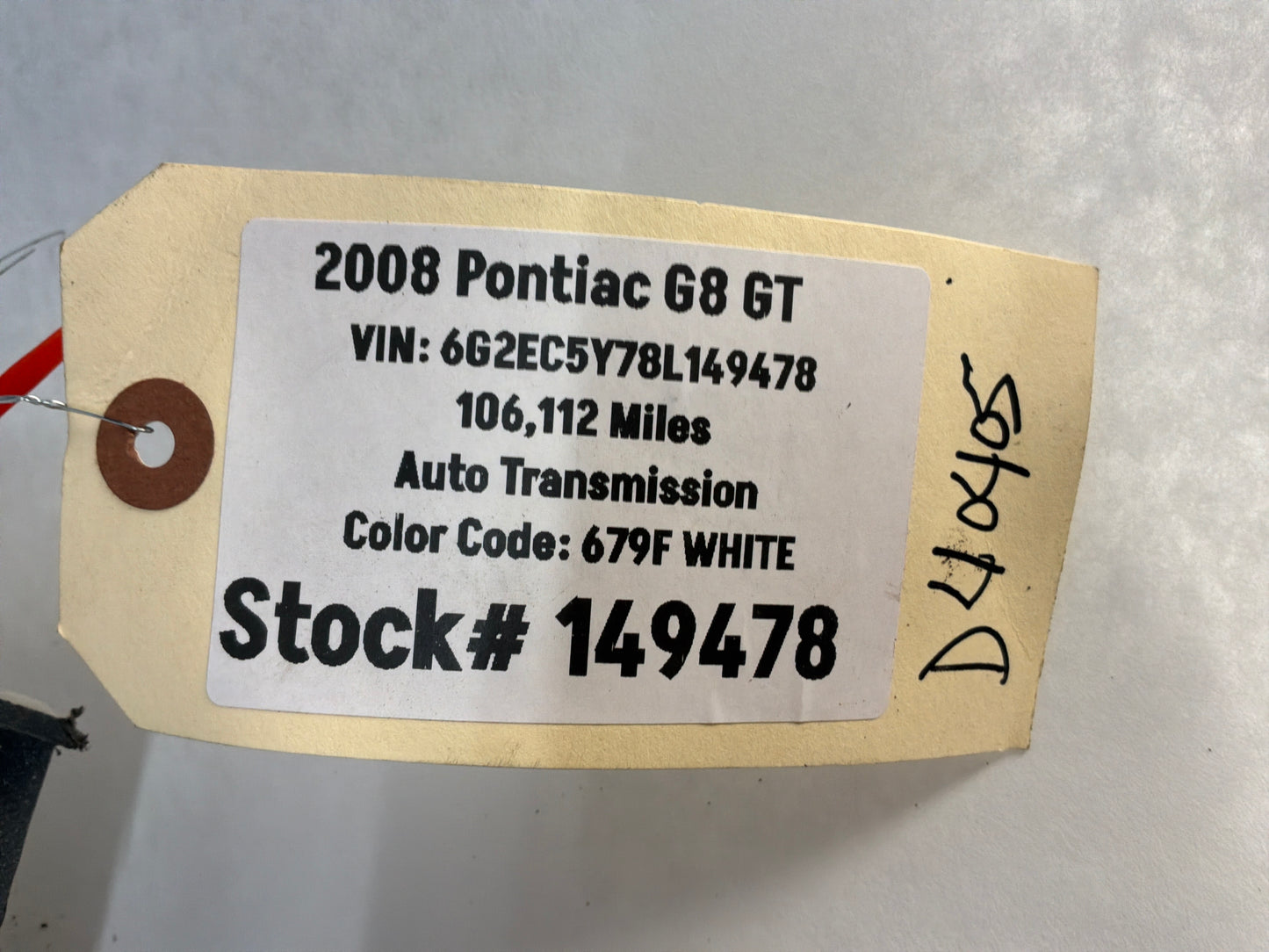 2008 Pontiac G8 GT RH Passenger Rocker Molding Side Skirt Panel Trim White OEM