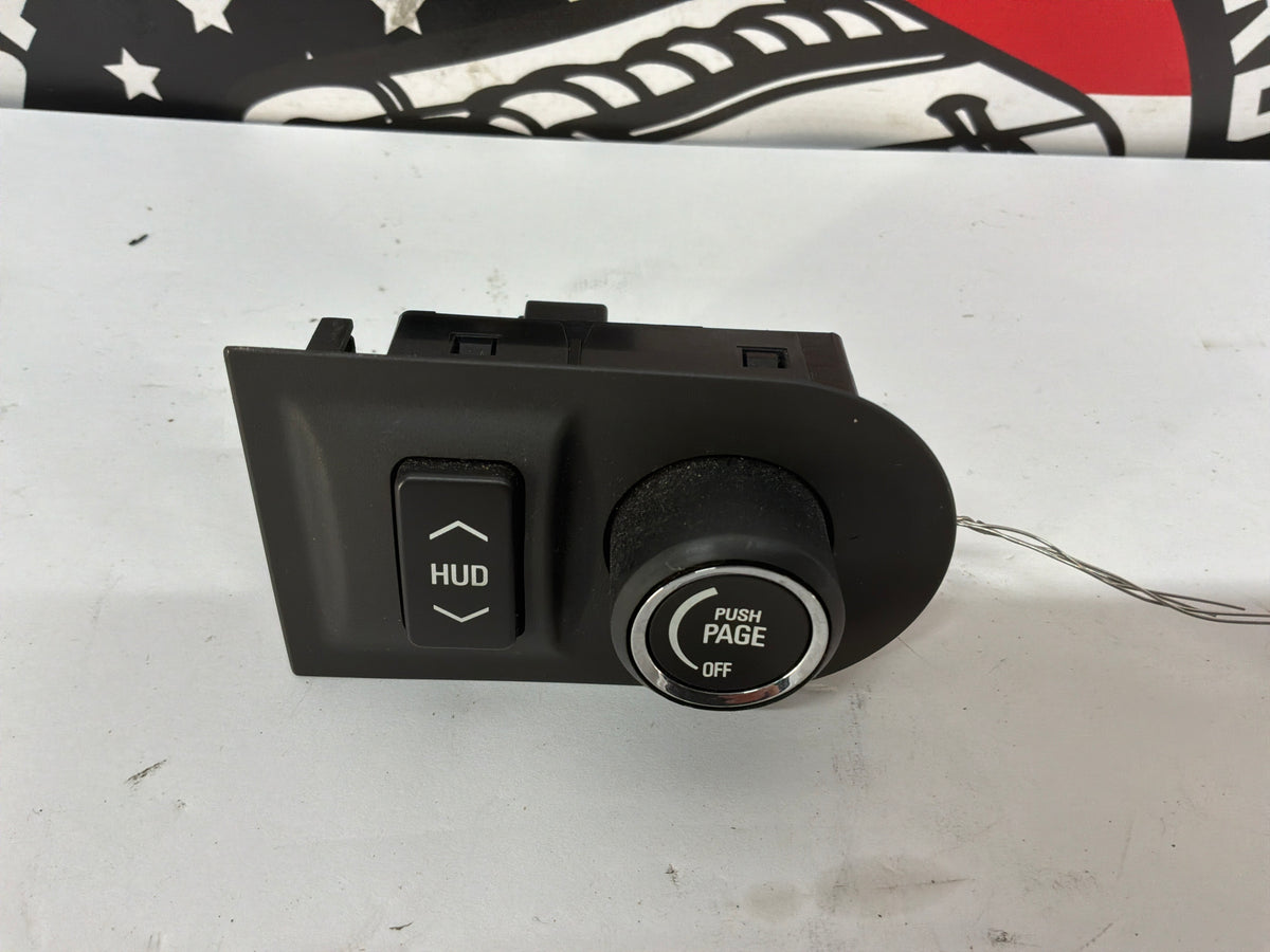 2013 Chevy Camaro ZL1 Heads Up Display HUD Adjustment Switch OEM