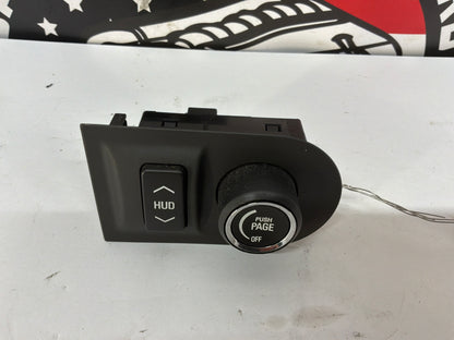 2013 Chevy Camaro ZL1 Heads Up Display HUD Adjustment Switch OEM