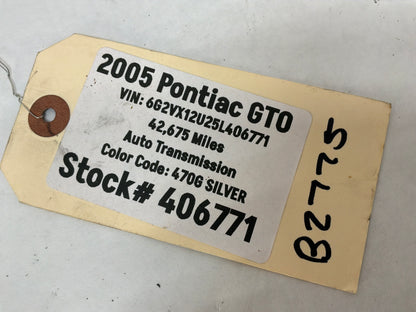 2005 Pontiac GTO LH Drive Front Door Vent w/Door Defroster Outlet Duct OEM