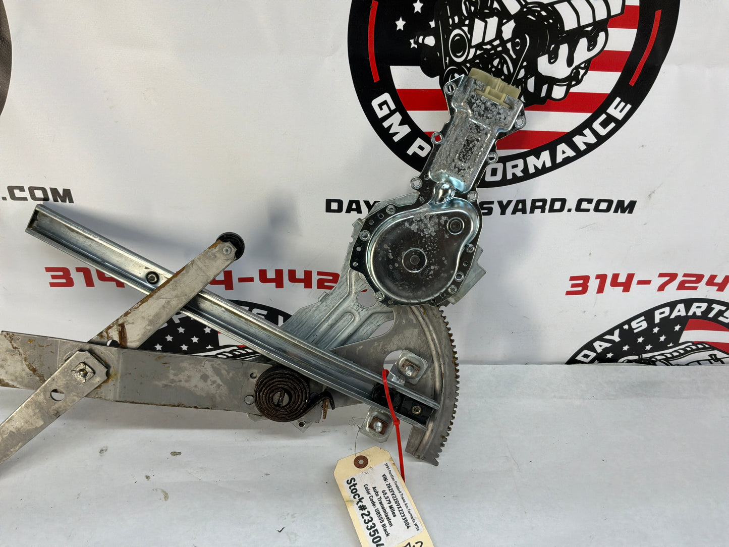 1999 Pontiac Firebird Trans Am Formula WS6 RH Passenger Window Motor Regulator OEM