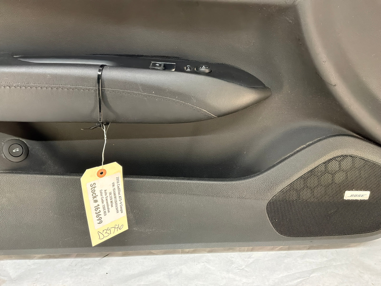 2016 Cadillac ATS-V Coupe LH Driver Front Interior Door Panel Trim OEM