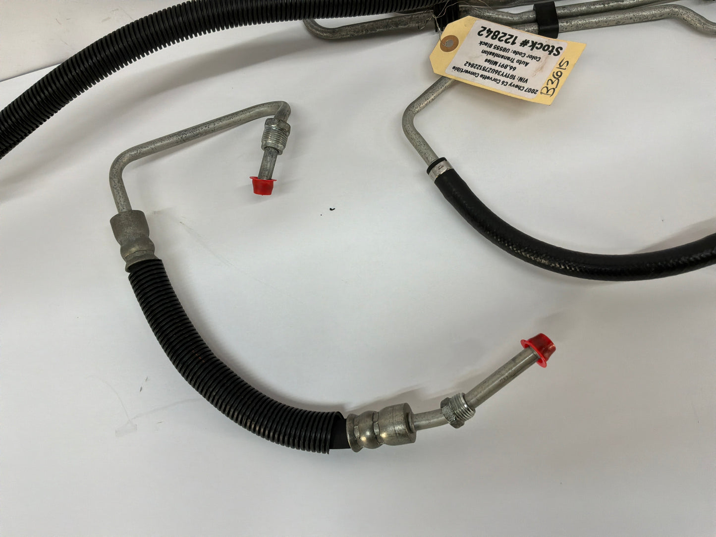 2007 Chevy C6 Corvette Convertible Power Steering Lines OEM
