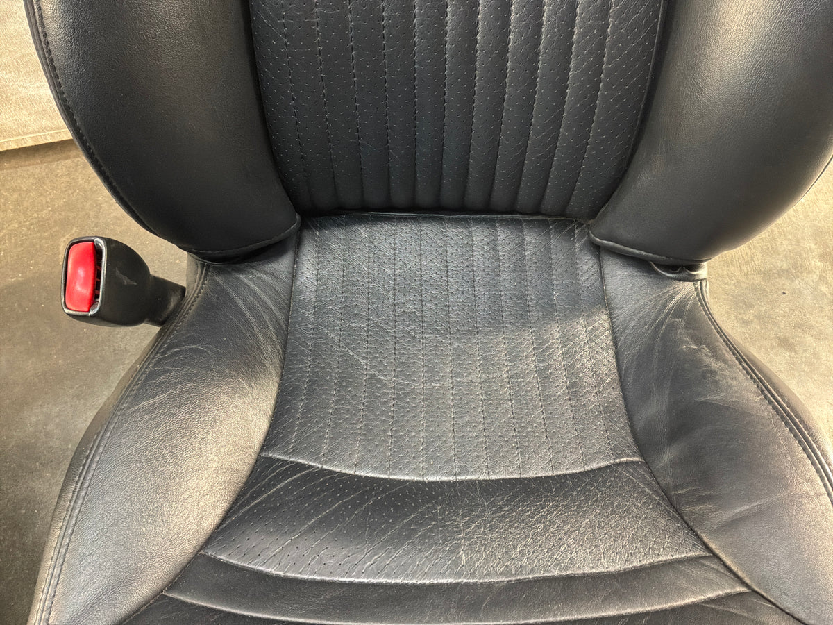 2002 Chevy C5 Corvette Convertible Seats RH & LH Front Black Leather Seats OEM