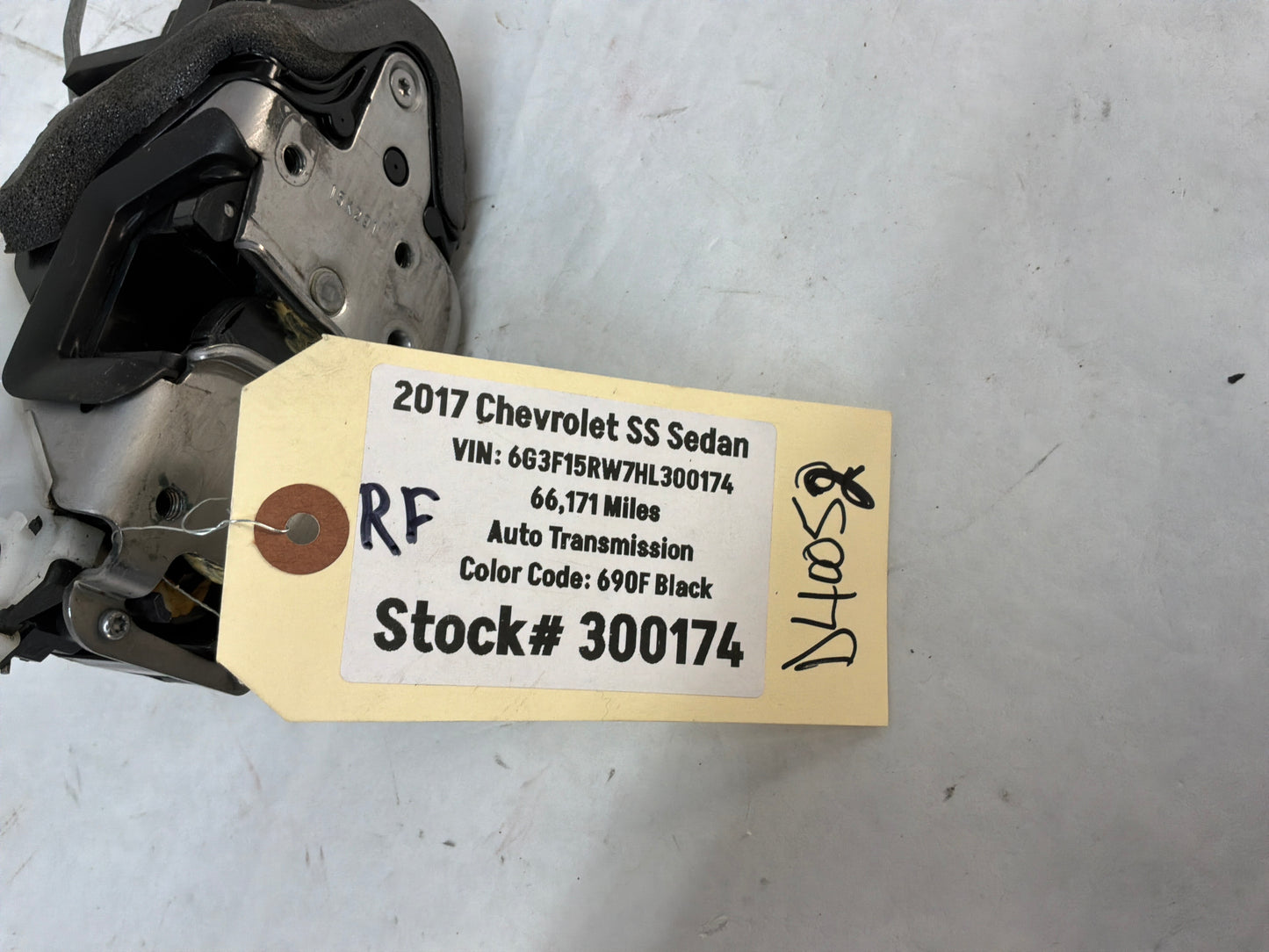 2017 Chevy SS Sedan RH Passenger Front Door Lock Actuator OEM