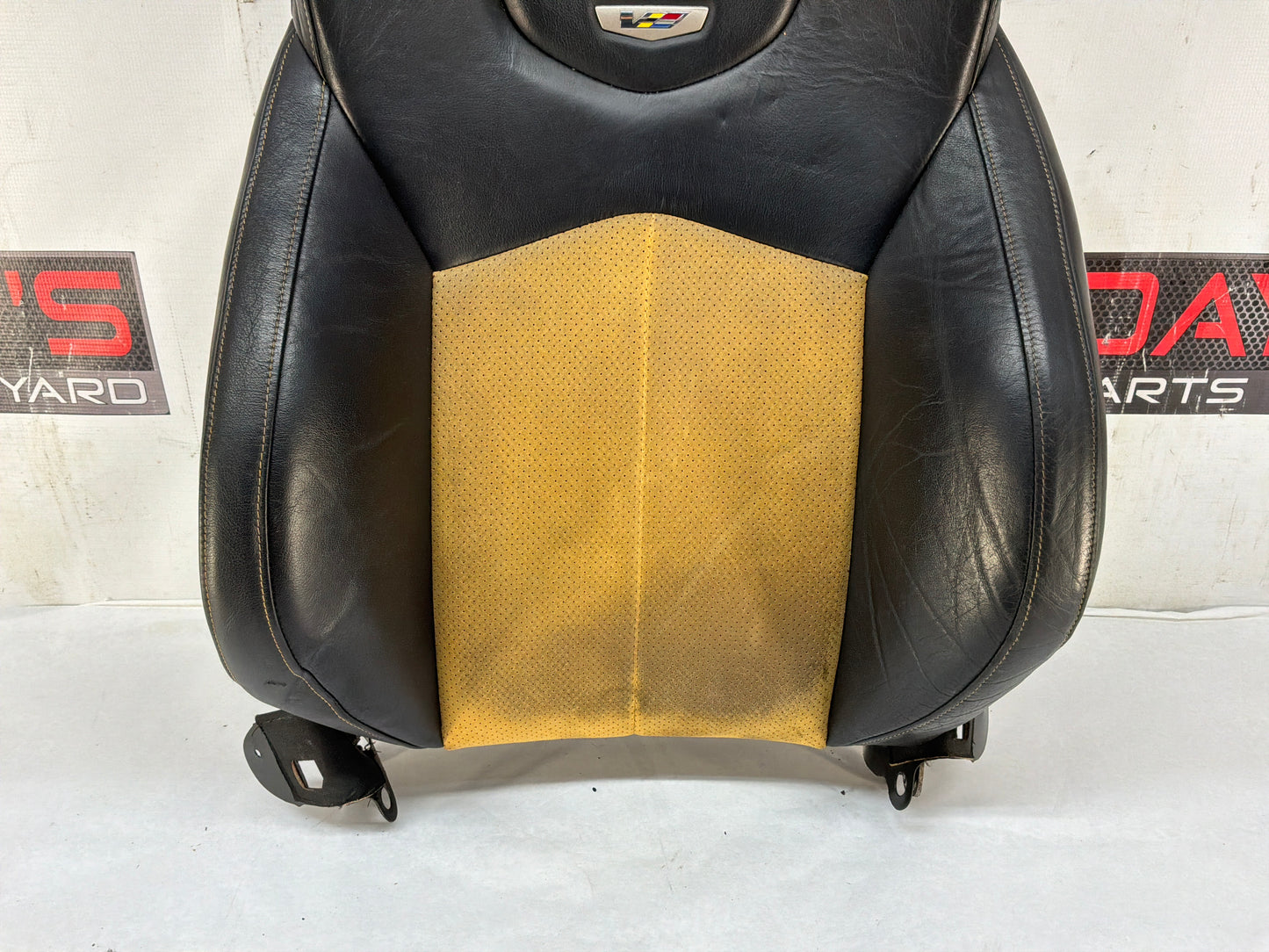 2011 Cadillac CTS-V Coupe LH Driver Recaro Front Seat Top Cushion Frame Cover OEM