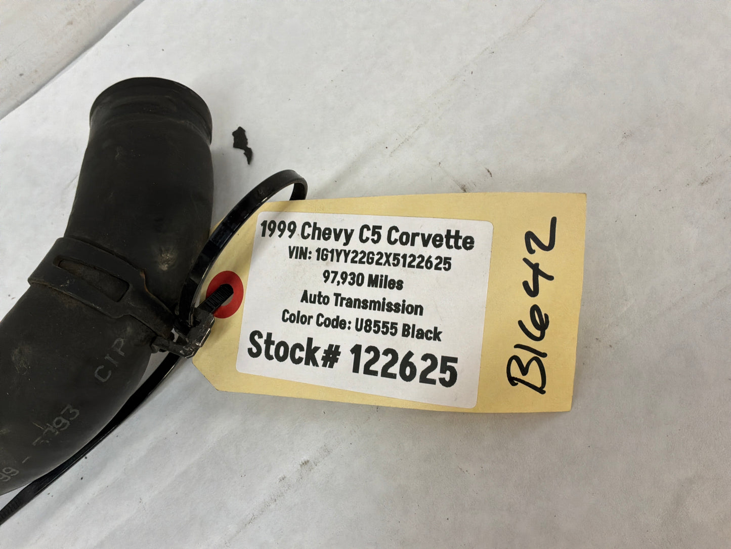 1999 Chevy C5 Corvette Upper radiator hose
