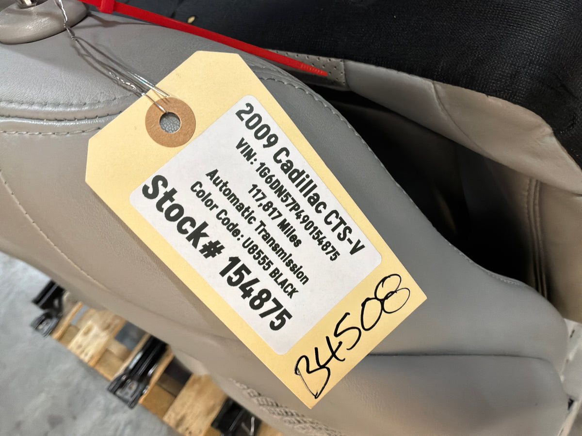 2009 Cadillac CTS-V Seats Fronts and Rears Leather and Suede OEM Titanium