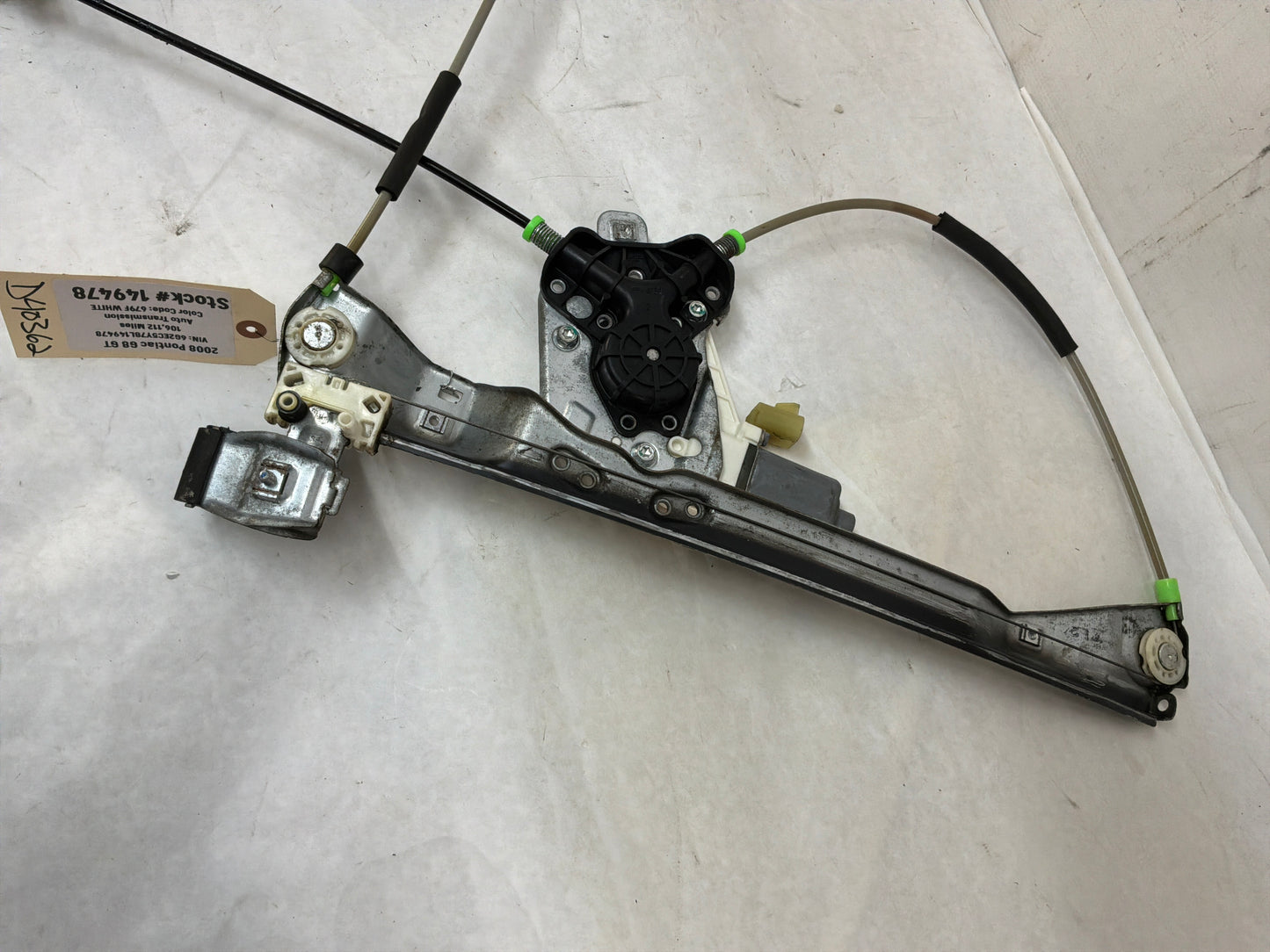 2008 Pontiac G8 LH Driver Front Door Window Regulator Motor OEM