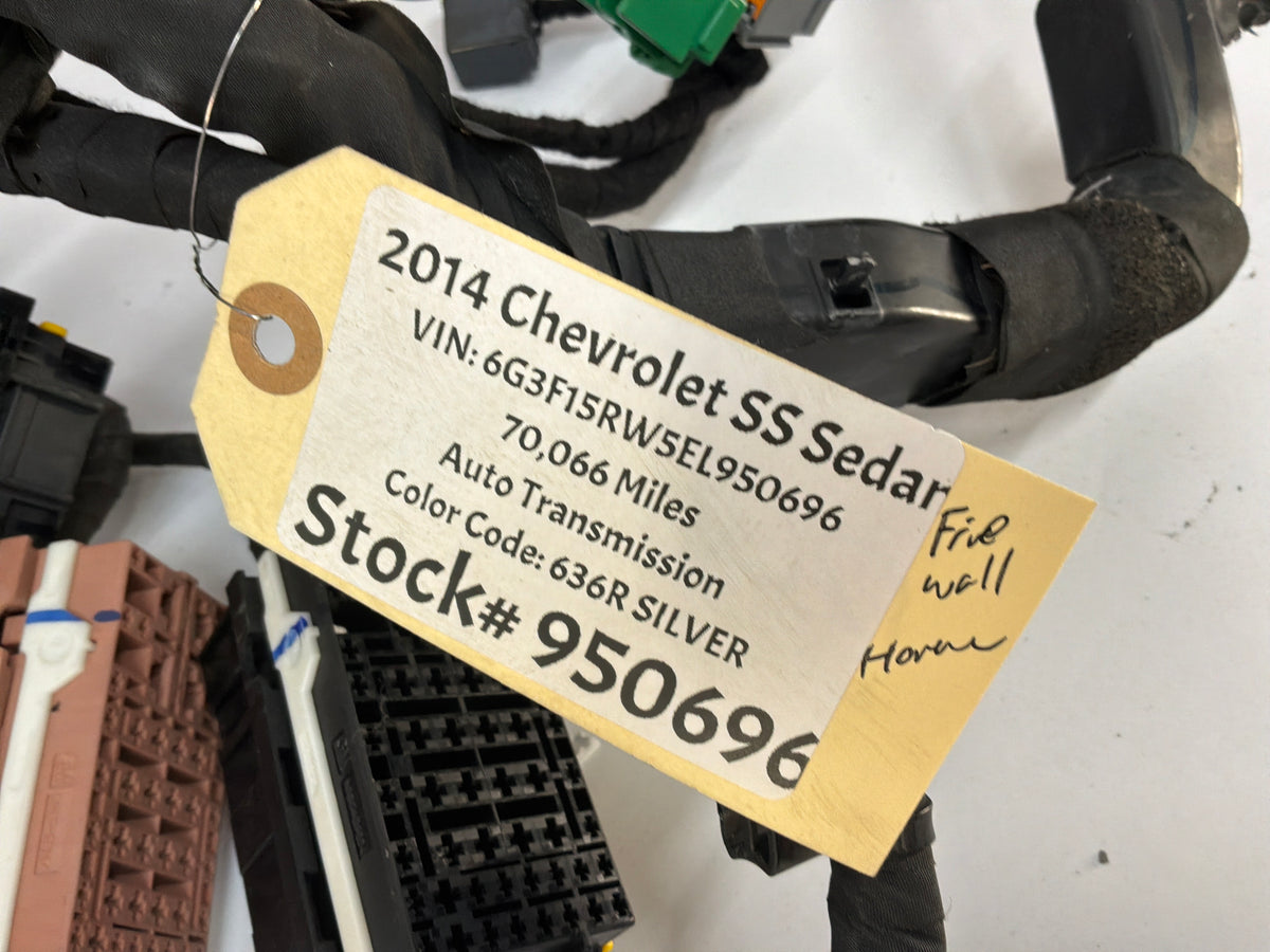2014 Chevy SS Sedan Fire Wall Engine Bay Front Chassis Wire Wiring Harness OEM