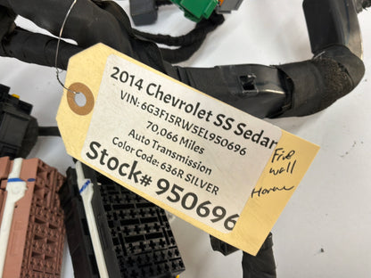 2014 Chevy SS Sedan Fire Wall Engine Bay Front Chassis Wire Wiring Harness OEM
