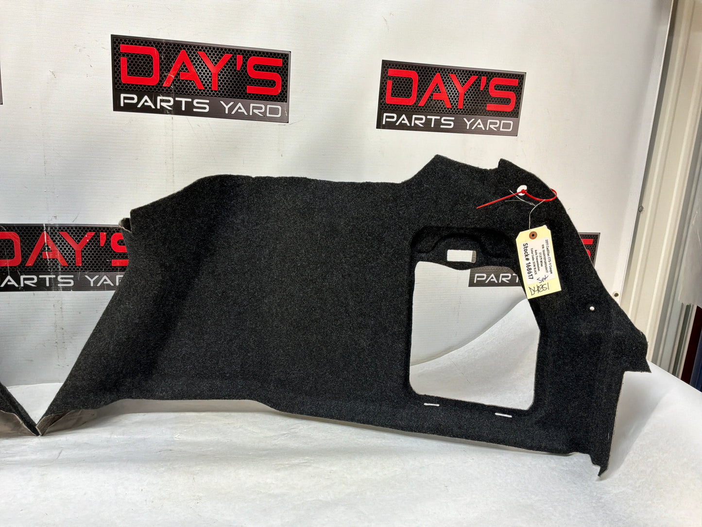 2011 Cadillac CTS-V Coupe RH & LH Interior Quarter Trunk Carpet Felt Liner Trim Panels OEM