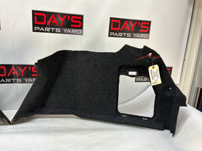 2011 Cadillac CTS-V Coupe RH & LH Interior Quarter Trunk Carpet Felt Liner Trim Panels OEM
