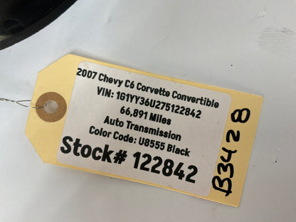 2007 Chevy C6 Corvette Convertible RH Passenger Front Lower B Pillar Trim