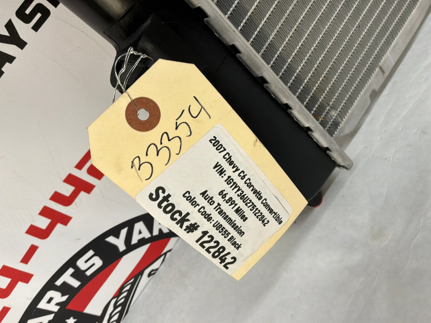 2007 C6 Corvette Convertible Engine Coolant Radiator OEM