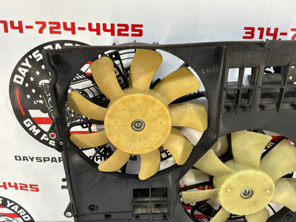 2009 Cadillac CTS-V Radiator Dual Electric Coolant Cooling Fans OEM