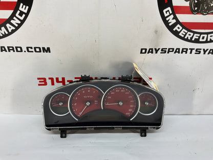 2006 Pontiac GTO Gauge Cluster Speedometer Instrument Panel OEM Red 51K