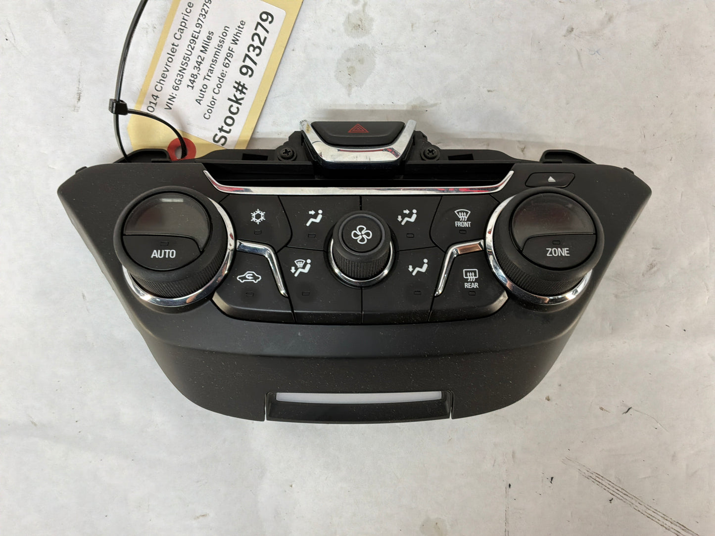 2014 Chevy Caprice PPV HVAC Heat & A/C Controls Unit Panel Buttons OEM