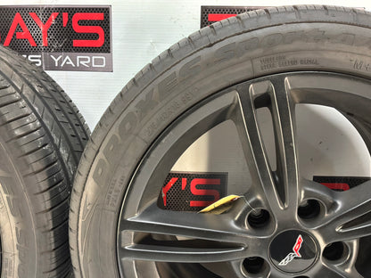 Chevy C6 Corvette Wheels and Tires 17x8.5 18x9.5 OEM