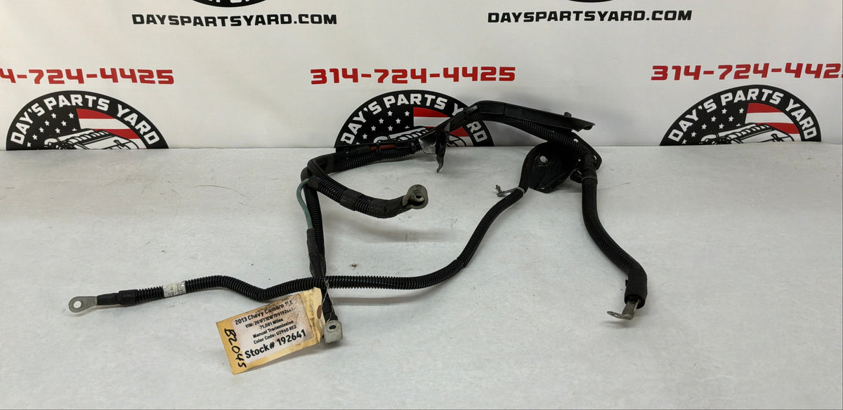 2013 Chevy Camaro 1LE Positive Negative Battery Alternator Wire Wiring Harness OEM