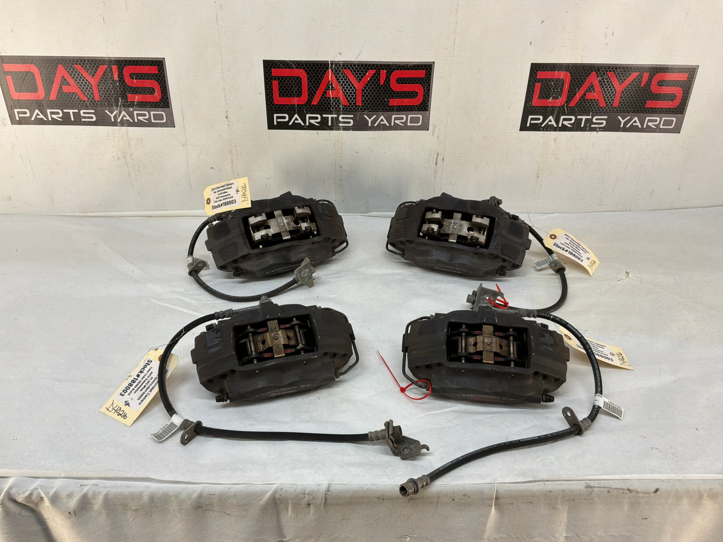 2013 Chevy Camaro Brembo Brake Calipers Front and Rear OEM