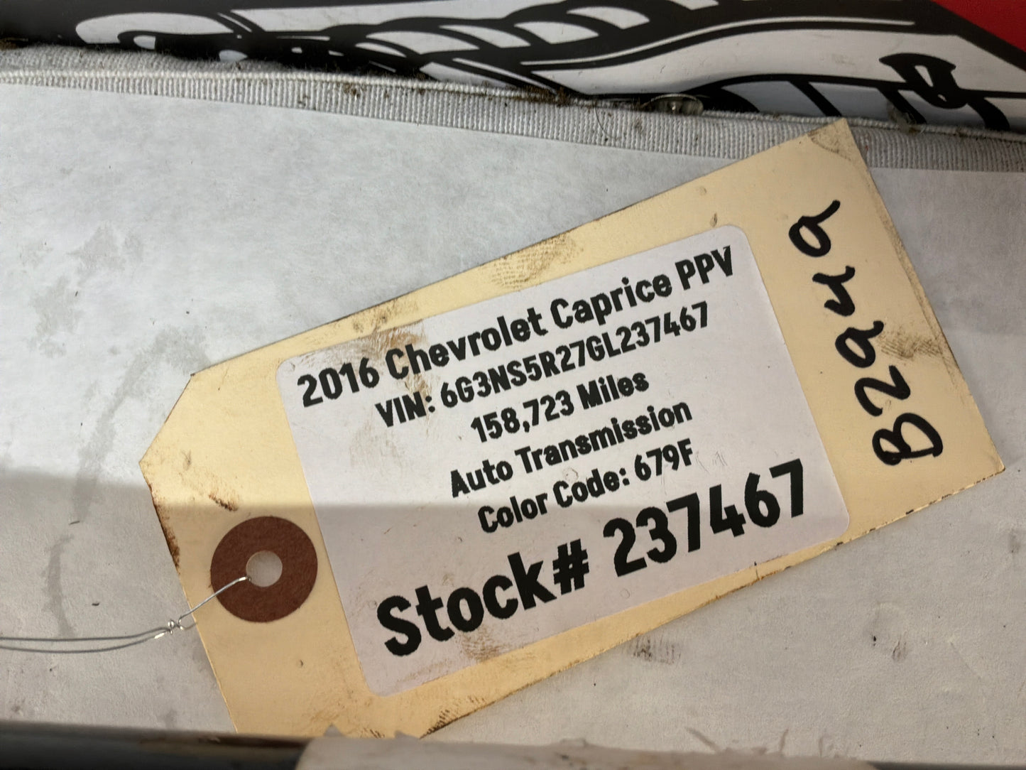 2016 Chevy Caprice PPV RH Passenger Rear CV Axle Half Shaft OEM