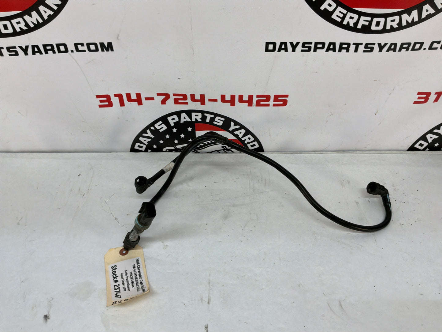 2016 Chevy Caprice PPV EVAP Fuel Gas Line Hose Tube Pipe OEM