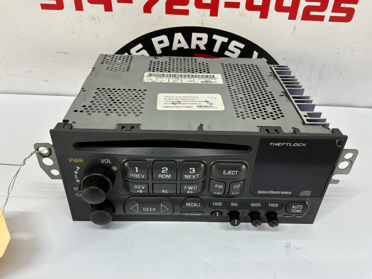 2002 Chevy Corvette Convertible Radio Stereo AM FM Receiver Head Unit OEM
