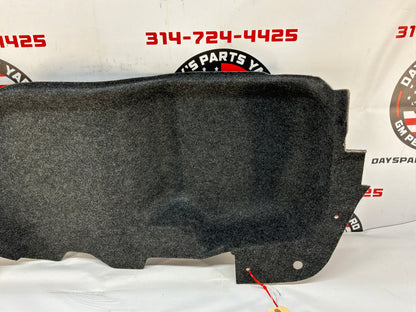 2009 Cadillac CTS-V RH Passenger Interior Quarter Trunk Carpet Felt Liner Trim OEM