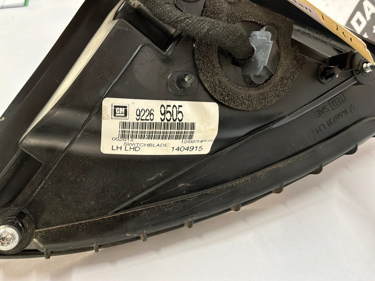 2014 Chevy SS Sedan LH Driver Exterior Mirror w/ Lane Change Assist OEM