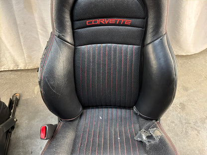 1999 Chevrolet C5 Corvette Seats Black Leather OEM