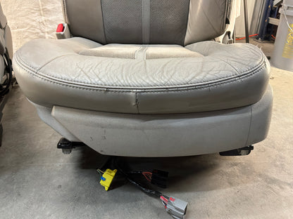 2009 Cadillac CTS-V Seats Fronts and Rears Leather and Suede OEM Titanium