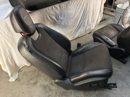 2013 Chevy Camaro ZL1 Seats Black Leather Suede Alcantara Front and Rear OEM