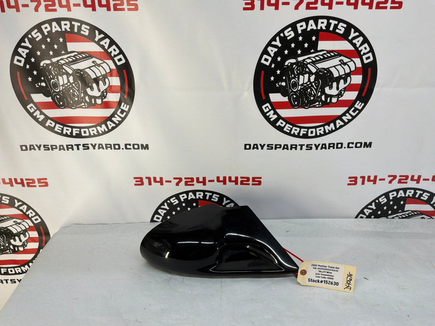 2002 Pontiac Trans Am WS6 RH Passenger Exterior Outside Electric Mirror Black OEM