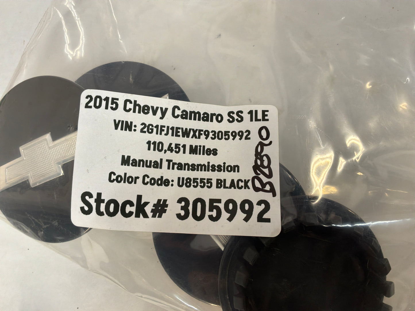 2015 Chevy Camaro SS 1LE Center Cap Set OEM