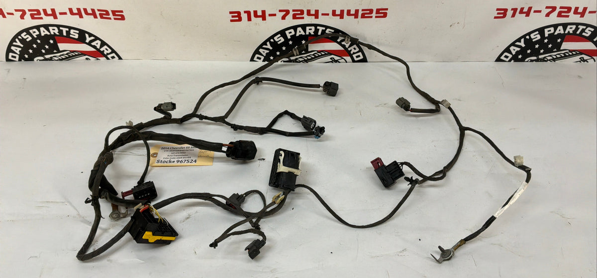 2014 Chevy SS Sedan Radiator Core Support Head Light Lamp Wiring Wire Harness OEM