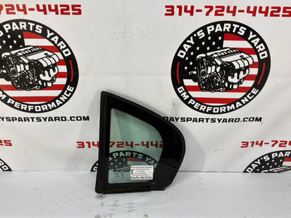 2014 Chevy SS Sedan LH Driver Rear Door Quarter Window Glass OEM
