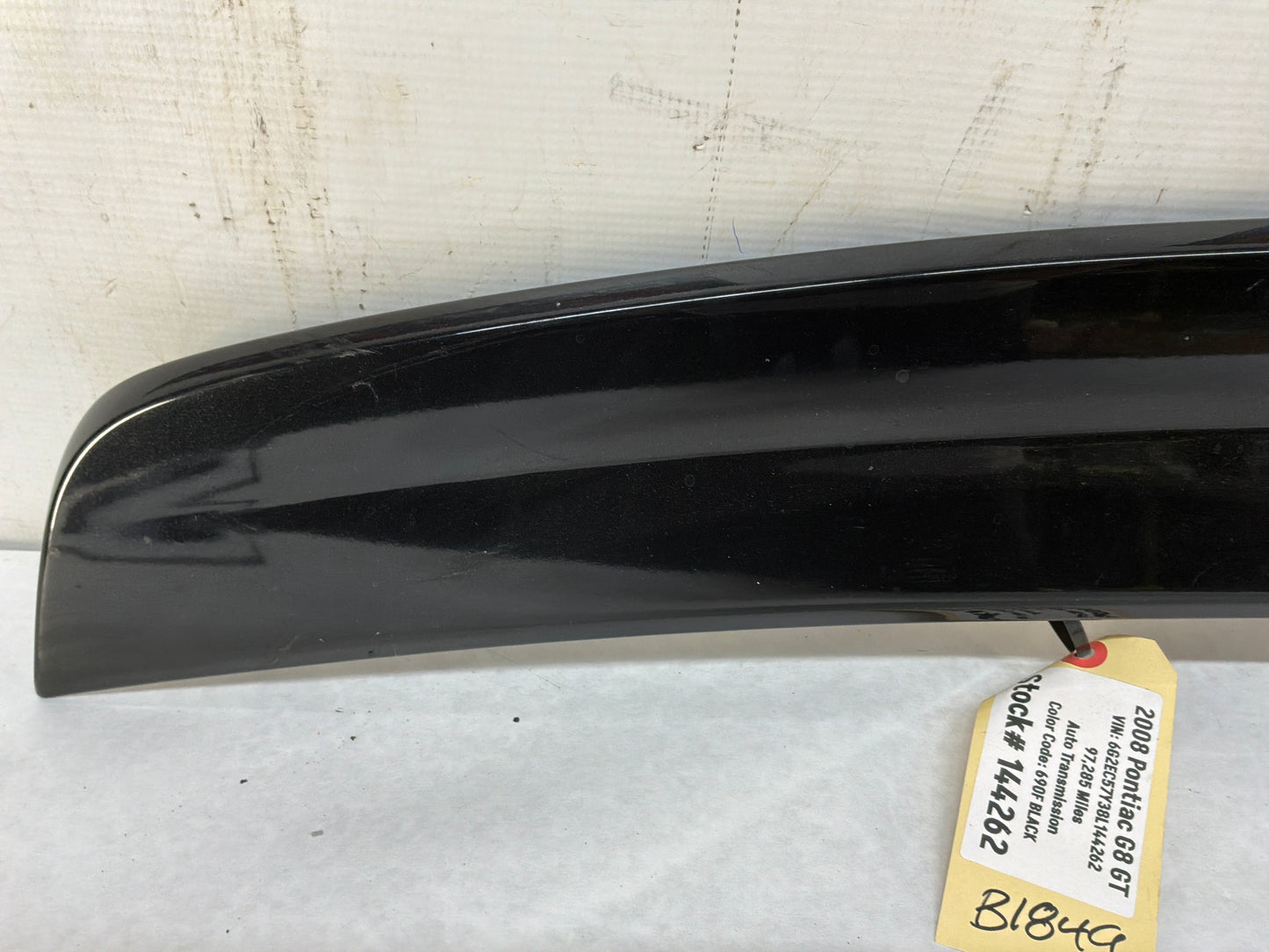 2008 Pontiac G8 GT Trunk Deck Lid Spoiler Wing OEM