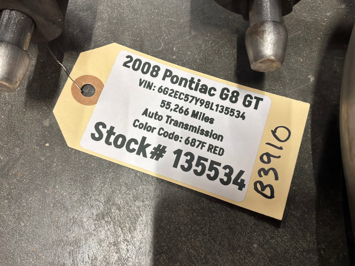 2008-2009 Pontiac G8 GT Borla S Type Cat Back Exhaust System