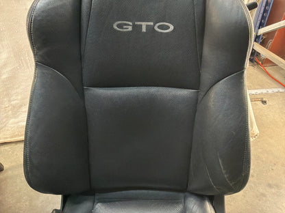 2005 Pontiac GTO Black Leather Front and Rear Seats Set OEM