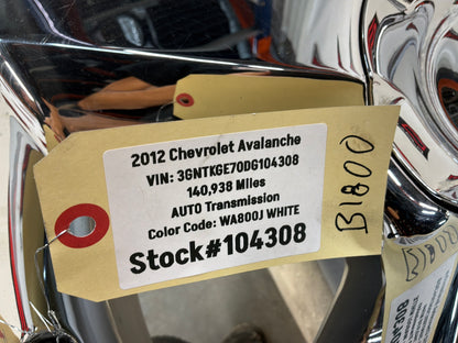 2012 Chevy Avalanche Wheel 20X8.5 Covered Lug Nuts Tapered 5 Spoke Chrome OEM