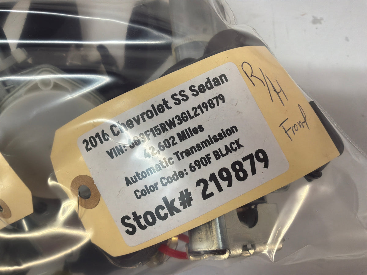 2016 Chevy SS Sedan RH & LH Front Seat Belt Retractors OEM