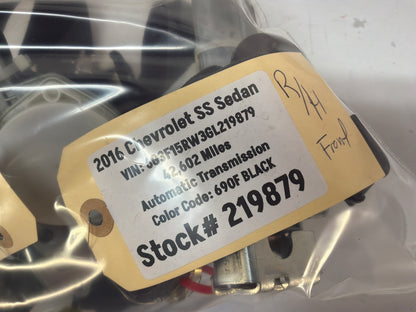 2016 Chevy SS Sedan RH & LH Front Seat Belt Retractors OEM