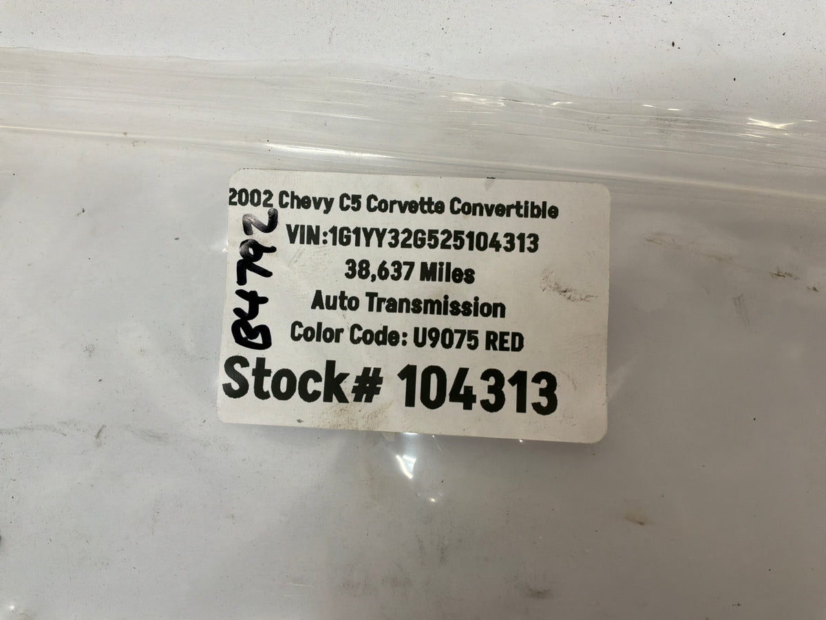 2002 Chevy C5 Corvette Convertible Stainless Steel Exhaust Enhancer Plate Aftermarket