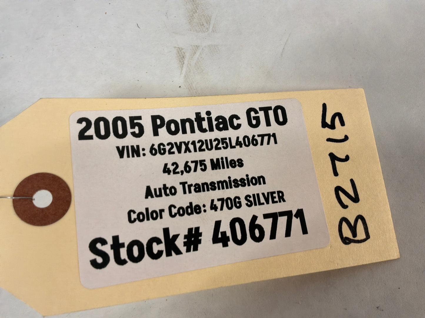 2005 Pontiac GTO Fuel Gas Door Lid Cover Assembly OEM